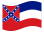 Bandeira animada Mississipi