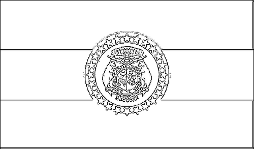 Contorno da bandeira de Missouri para colorir