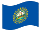 Nova Hampshire-Bandeira ondulante