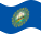 Nova Hampshire-Bandeira ondulante estática