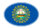 Nova Hampshire-Bandeira em vinheta oval