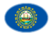 Nova Hampshire-Bandeira em vinheta oval