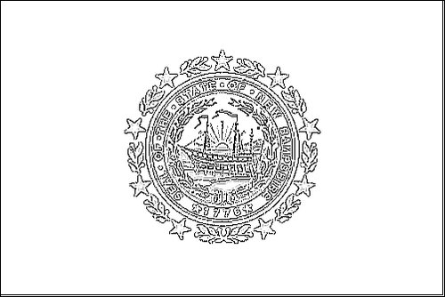 Contorno da bandeira de Nova Iorque para colorir