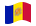 Andorra-Bandeira ondulante