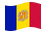 Andorra-Bandeira ondulante