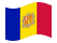 Andorra-Bandeira ondulante