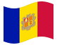 Bandeira animada Andorra