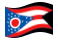 Ohio-Bandeira ondulante