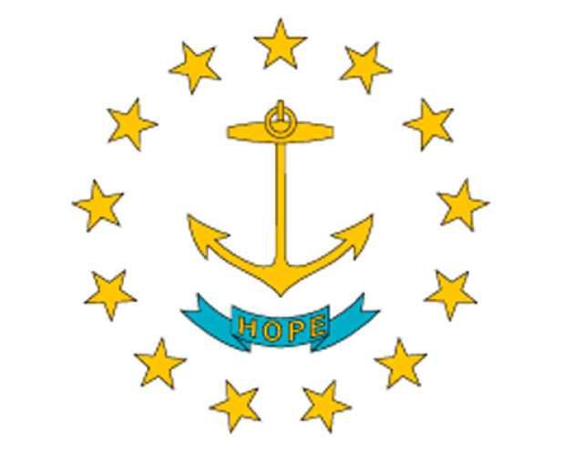Bandeira Rhode Island