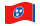 Tennessee-Bandeira ondulante