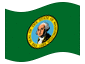 Bandeira animada Washington