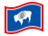 Wyoming-Bandeira ondulante