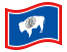 Wyoming-Bandeira ondulante