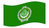 Liga Árabe-Bandeira ondulante