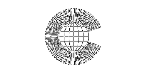 Contorno da bandeira de Commonwealth para colorir
