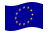 União Europeia (UE)-Bandeira ondulante