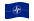 NATO (Organização do Tratado do Atlântico Norte)-Bandeira ondulante