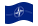 NATO (Organização do Tratado do Atlântico Norte)-Bandeira ondulante