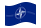 NATO (Organização do Tratado do Atlântico Norte)-Bandeira ondulante