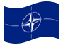 Bandeira animada NATO (Organização do Tratado do Atlântico Norte)