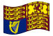 Família Real (Grã-Bretanha)-Bandeira ondulante
