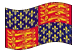 Rei Eduardo III (1312 - 1377)-Bandeira ondulante