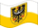 Baixa Silésia (província prussiana)-Bandeira ondulante estática