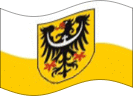 Baixa Silésia (província prussiana)-Bandeira ondulante estática