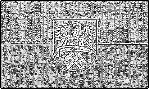 Contorno da bandeira de Alta Silésia (província prussiana) para colorir