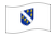 Bósnia e Herzegovina (1992)-Bandeira ondulante