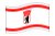 Berlim Oriental (Ostberlin)-Bandeira ondulante