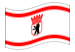Berlim Oriental (Ostberlin)-Bandeira ondulante