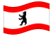 Berlim Ocidental (Berlim Ocidental)-Bandeira ondulante