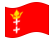 Gdansk (Cidade Livre de Gdansk)-Bandeira ondulante