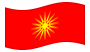 Macedónia (1992-1995)-Bandeira ondulante