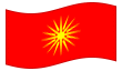 Bandeira animada Macedónia (1992-1995)