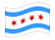 Chicago-Bandeira ondulante