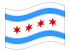 Chicago-Bandeira ondulante