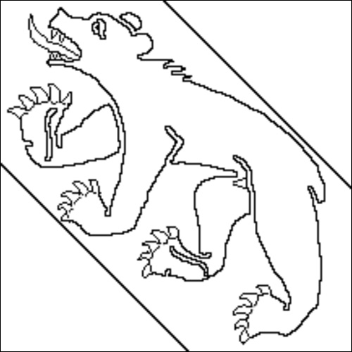 Contorno da bandeira de Berna para colorir