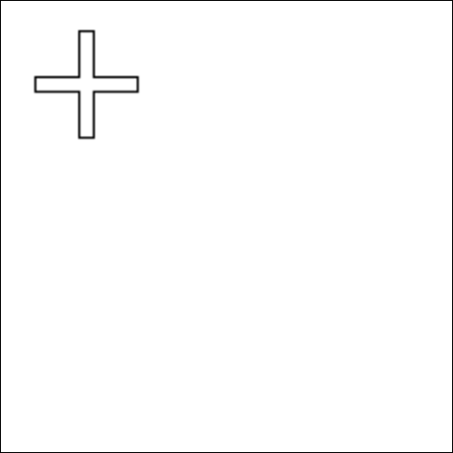 Contorno da bandeira de Schwyz para colorir