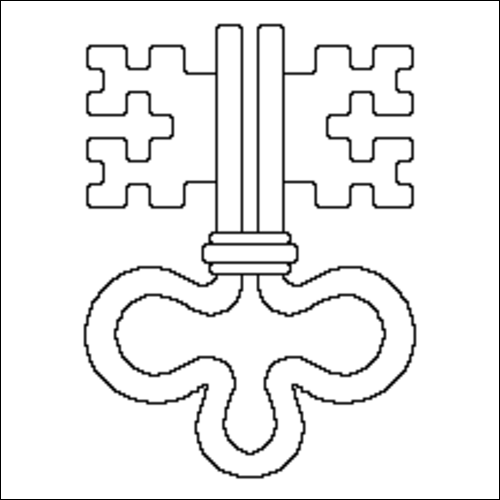 Contorno da bandeira de Nidwalden para colorir