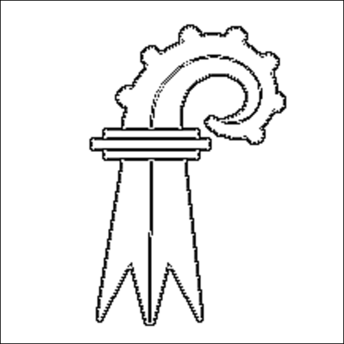Contorno da bandeira de Basileia-Terra para colorir