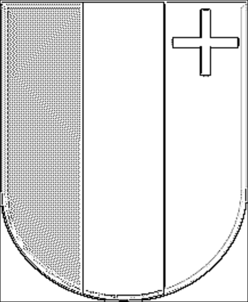 Contorno da bandeira de Neuchâtel / Neuchatel para colorir