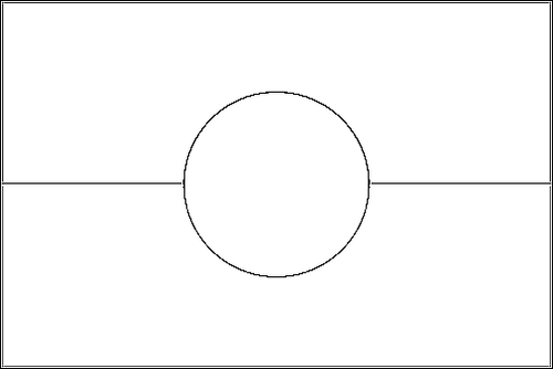 Contorno da bandeira de Aborígenes para colorir