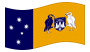 Território da Capital Australiana-Bandeira ondulante