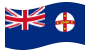 Nova Gales do Sul (Nova Gales do Sul)-Bandeira ondulante