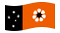 Território do Norte (Northern Territory)-Bandeira ondulante