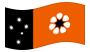 Território do Norte (Northern Territory)-Bandeira ondulante