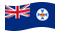 Queensland-Bandeira ondulante