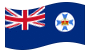 Queensland-Bandeira ondulante